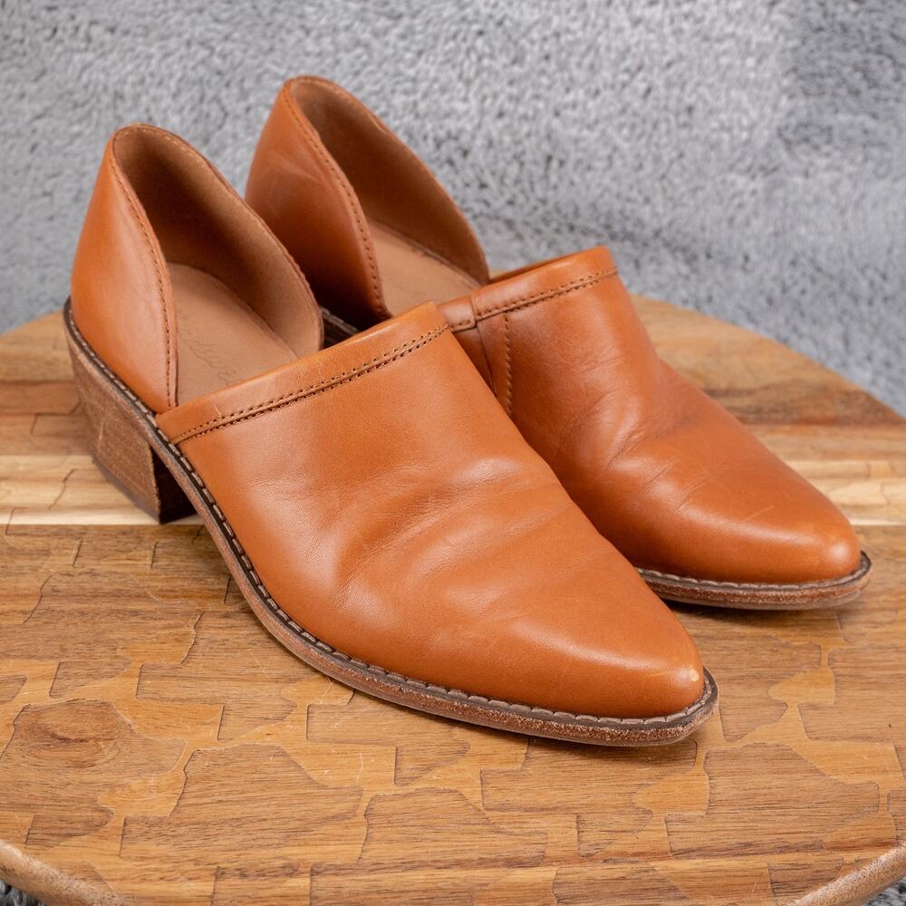 Madewell The Brady‎ Lowcut Leather Booties Boots English Saddle Women's Size 6.5